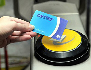 oyster card at tube station...pic by barry phillips.